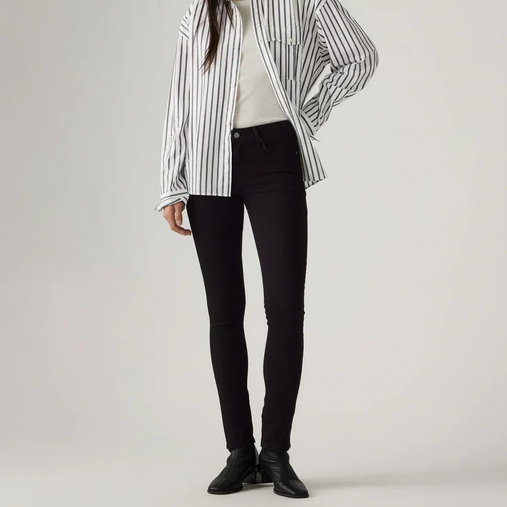 Levi's 711 Skinny Women's Classic Jeans in Black - Gomix Brands Outlet